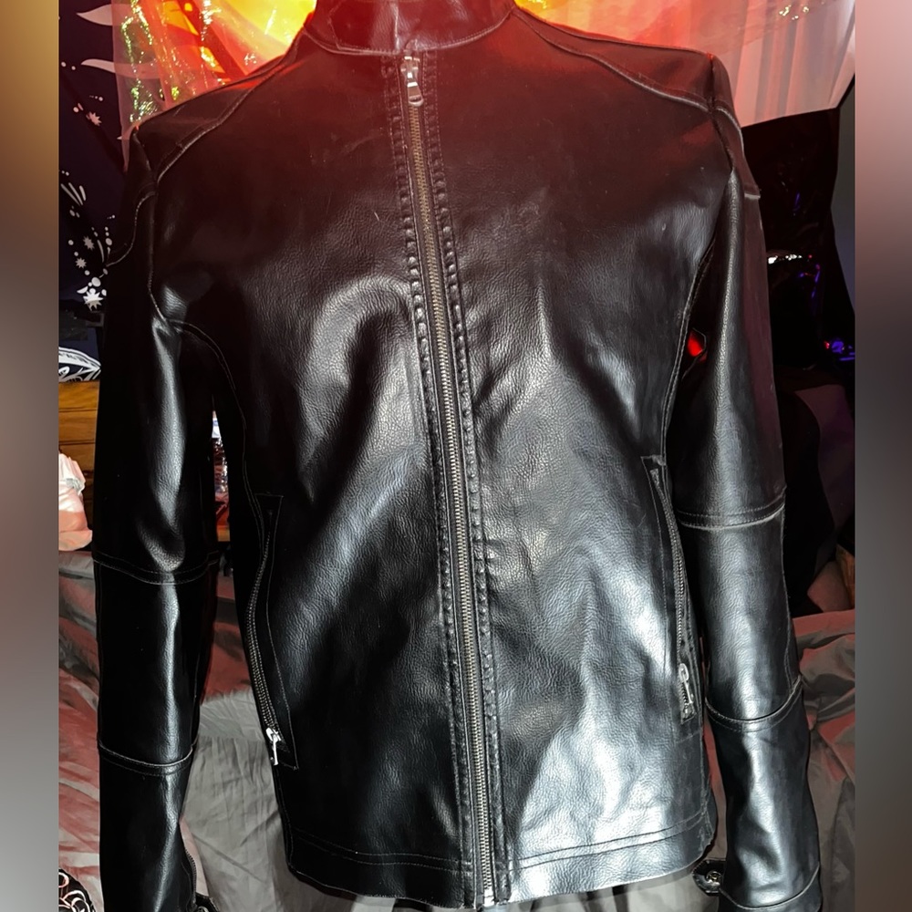 Kenneth Cole reaction faux leather jacket!
